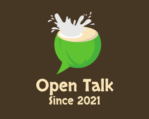 Coconut Splash Chat  logo design