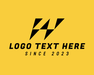 Hero - Thunder Energy Letter W logo design