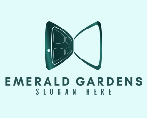 Green Bowtie Door logo design