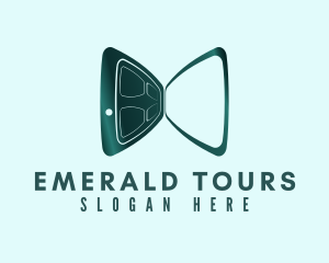 Green Bowtie Door logo design