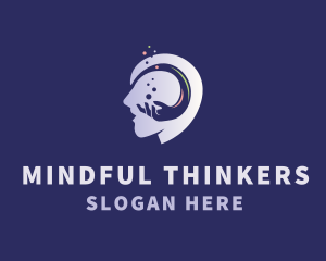 Human Mind Wellness logo design