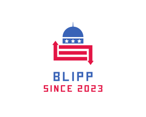 Political - American Capitol Building logo design