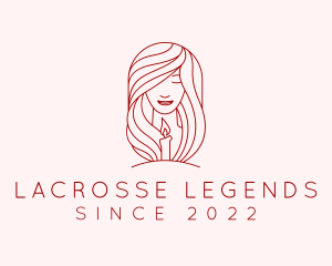 Woman Scented Candle  logo design