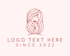 Vigil - Woman Scented Candle logo design