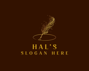 Luxury Feather Quill Pen  Logo