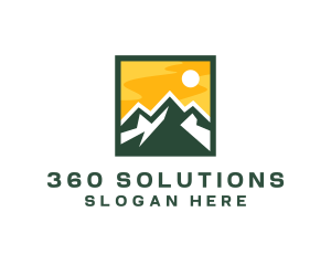 Mountain Summit Hiking logo design