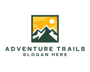 Mountain Summit Hiking logo design