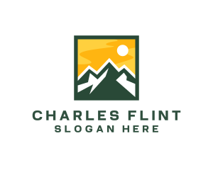 Mountain Summit Hiking logo design