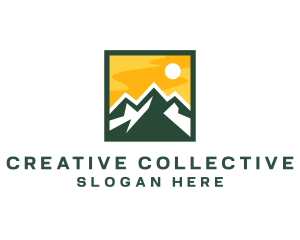 Mountain Summit Hiking logo design