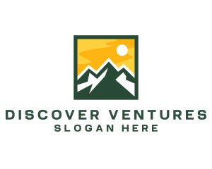 Explore - Mountain Summit Hiking logo design