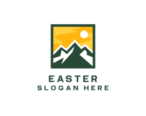 Mountain Summit Hiking logo design