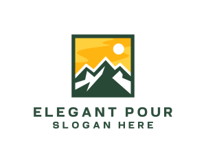 Mountain Summit Hiking logo design