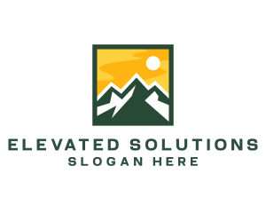 Mountain Summit Hiking logo design