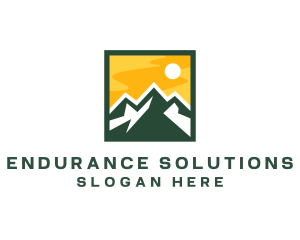 Mountain Summit Hiking logo design