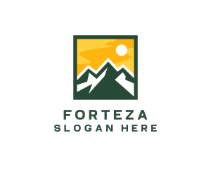 Mountain Summit Hiking logo design