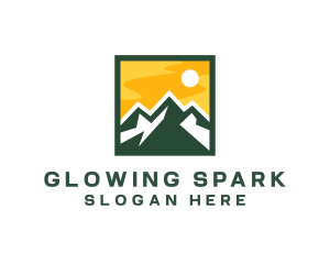 Mountain Summit Hiking logo design