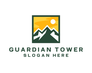 Mountain Summit Hiking logo design