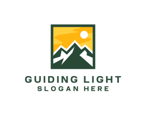 Mountain Summit Hiking logo design