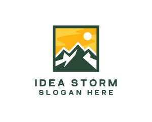 Mountain Summit Hiking logo design