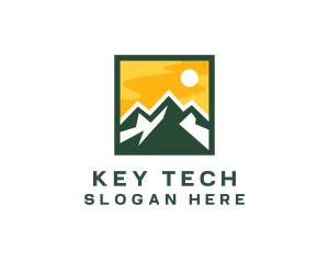 Mountain Summit Hiking logo design