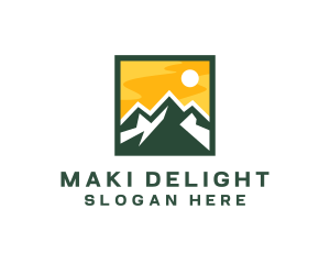 Mountain Summit Hiking logo design