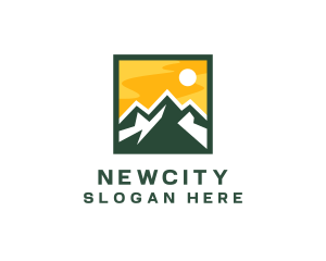 Mountain Summit Hiking logo design