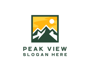 Mountain - Mountain Summit Hiking logo design