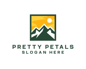 Mountain Summit Hiking logo design