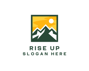 Mountain Summit Hiking logo design