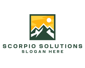 Mountain Summit Hiking logo design