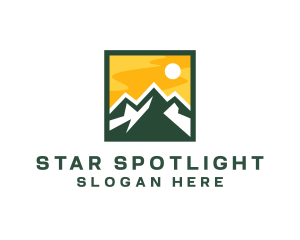 Mountain Summit Hiking logo design