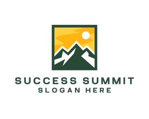 Mountain Summit Hiking logo design