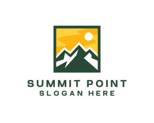 Mountain Summit Hiking logo design