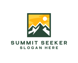 Mountain Summit Hiking logo design