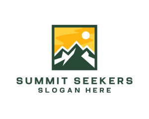 Mountain Summit Hiking logo design