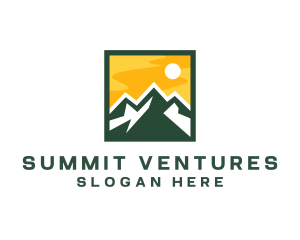 Mountain Summit Hiking logo design