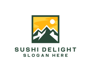 Mountain Summit Hiking logo design