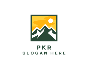 Mountain Summit Hiking logo design