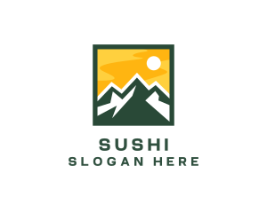 Mountain Summit Hiking logo design