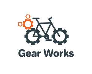 Gear Bike Mechanic logo design