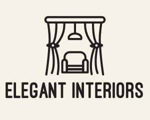 Curtain Monoline Furniture logo design