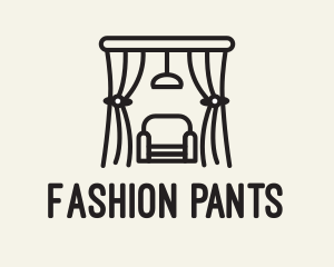 Curtain Monoline Furniture logo design