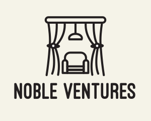 Curtain Monoline Furniture logo design