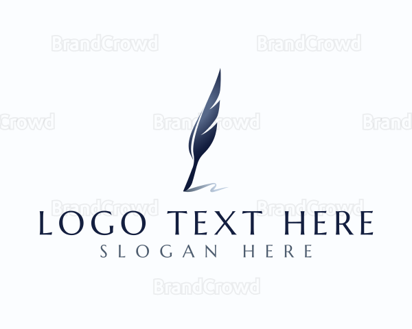 Feather Quill Pen Logo