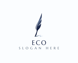 Feather Quill Pen logo design