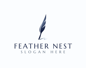 Feather - Feather Quill Pen logo design