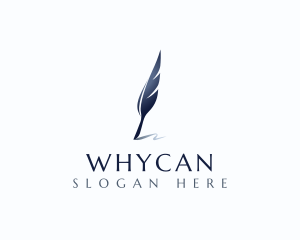 Feather Quill Pen logo design