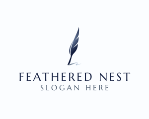 Feather Quill Pen logo design