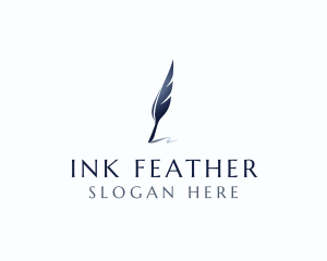 Feather Quill Pen logo design