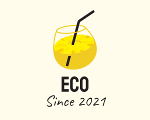 Pineapple Juice Drink  logo design